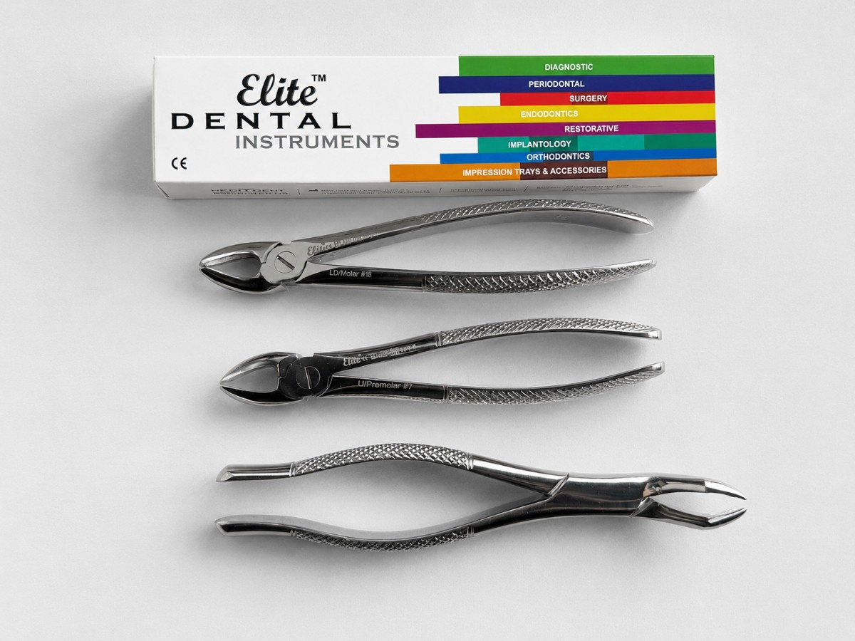 12 stk MedixDent Elite ekstraksjonstenger – Fig. 7, 18 og 96