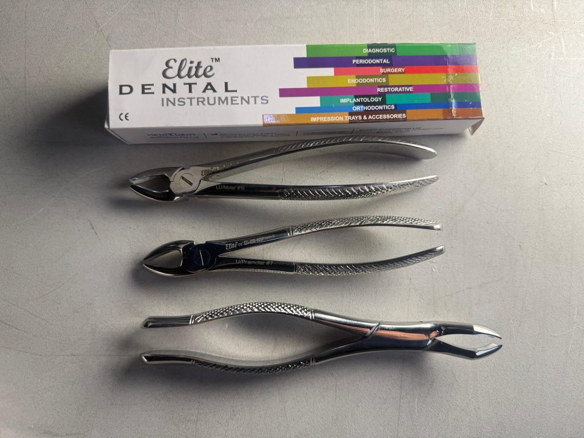 12 stk MedixDent Elite ekstraksjonstenger – Fig. 7, 18 og 96