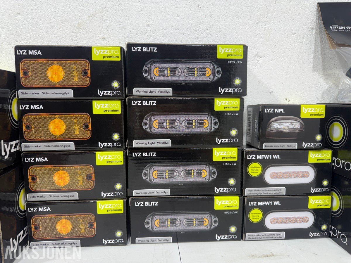 Parti Lyzzpro Premium LED-lys, varsellys og markeringslys