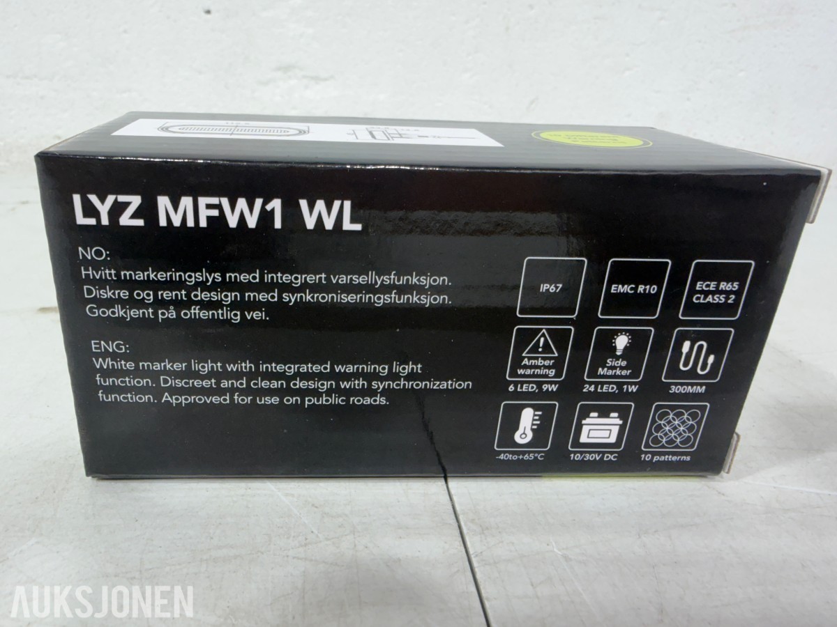Parti Lyzzpro Premium LED-lys, varsellys og markeringslys