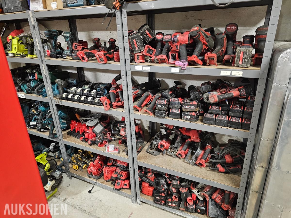 MILWAUKEE, MAKITA, BOSCH OG DEWALT Enorm Verktøy Pakke