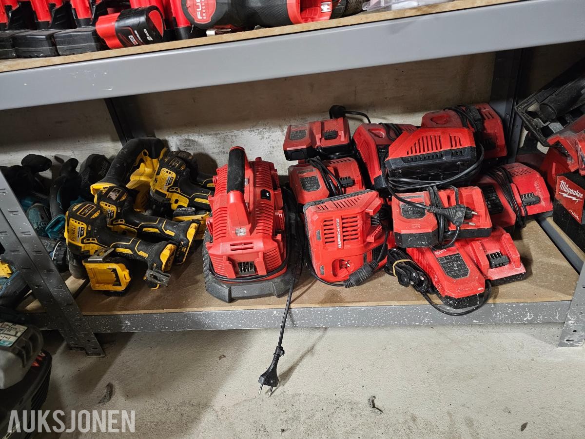 MILWAUKEE, MAKITA, BOSCH OG DEWALT Enorm Verktøy Pakke