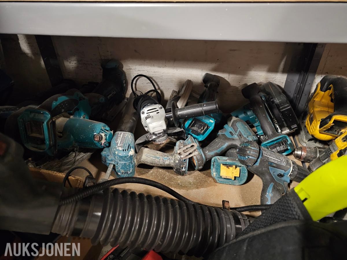 MILWAUKEE, MAKITA, BOSCH OG DEWALT Enorm Verktøy Pakke
