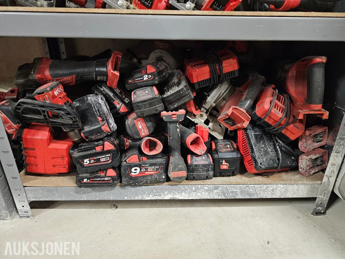 MILWAUKEE, MAKITA, BOSCH OG DEWALT Enorm Verktøy Pakke