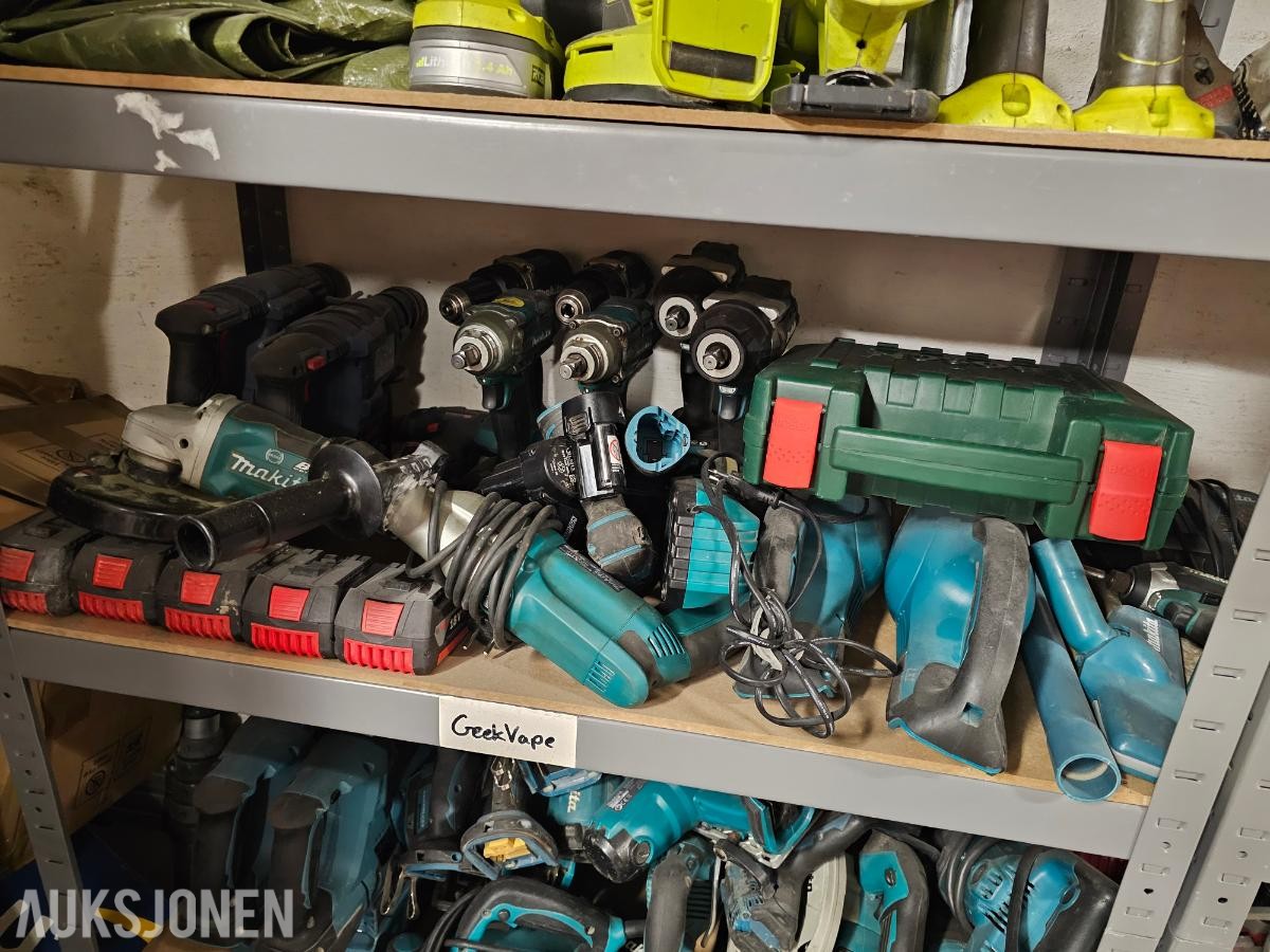 MILWAUKEE, MAKITA, BOSCH OG DEWALT Enorm Verktøy Pakke