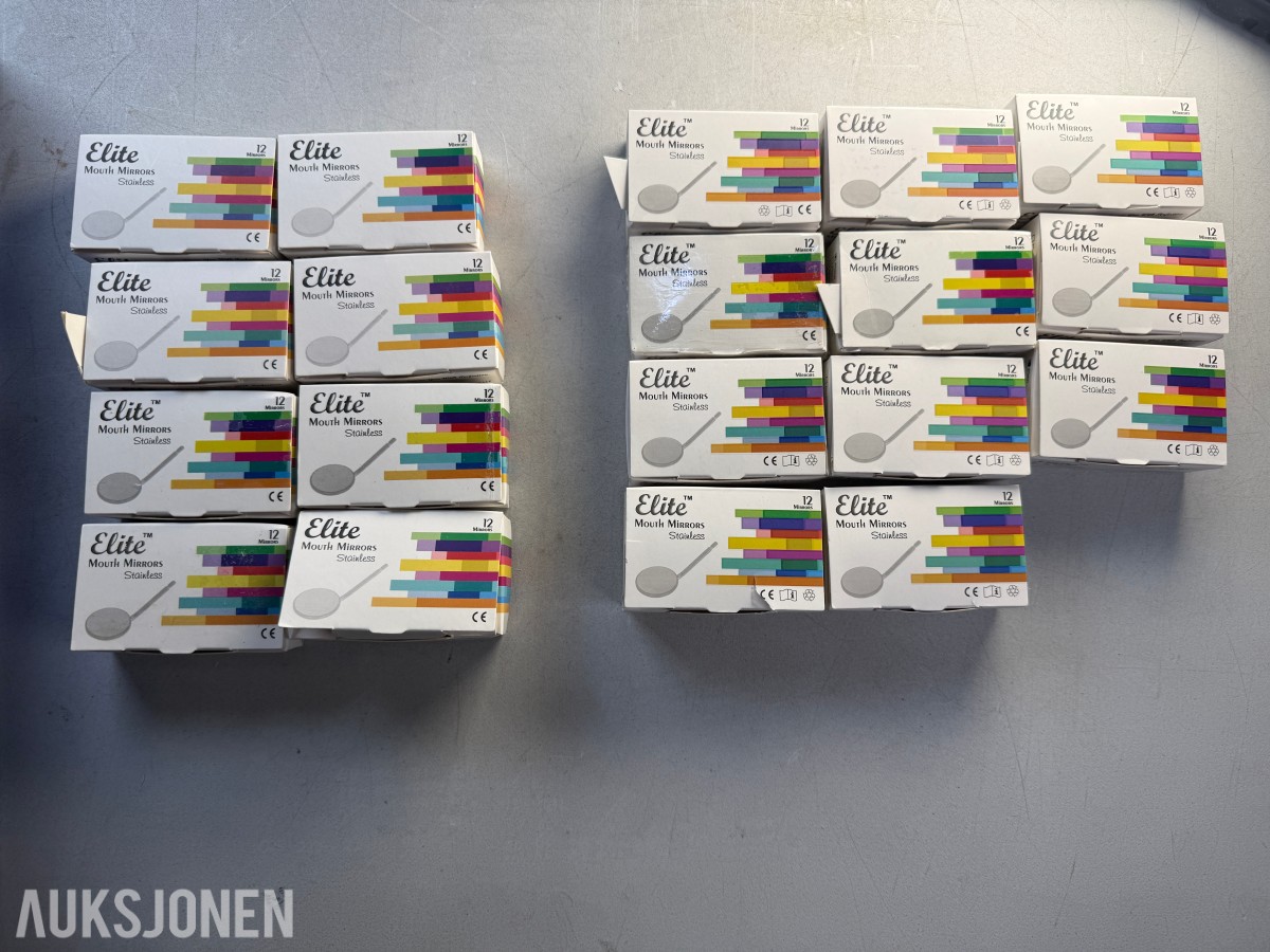 19 esker MedixDent Elite Mouth Mirrors - 228 tannlegespeil