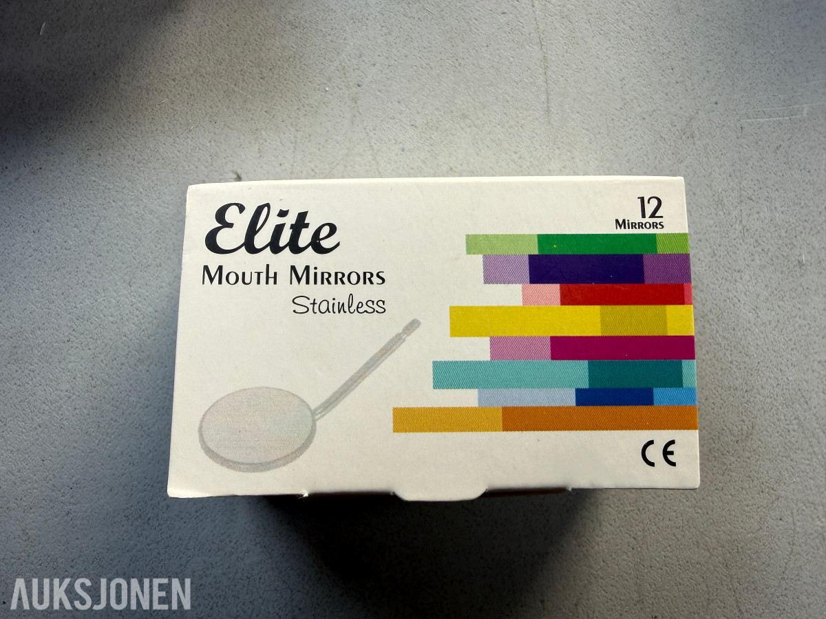 19 esker MedixDent Elite Mouth Mirrors - 228 tannlegespeil