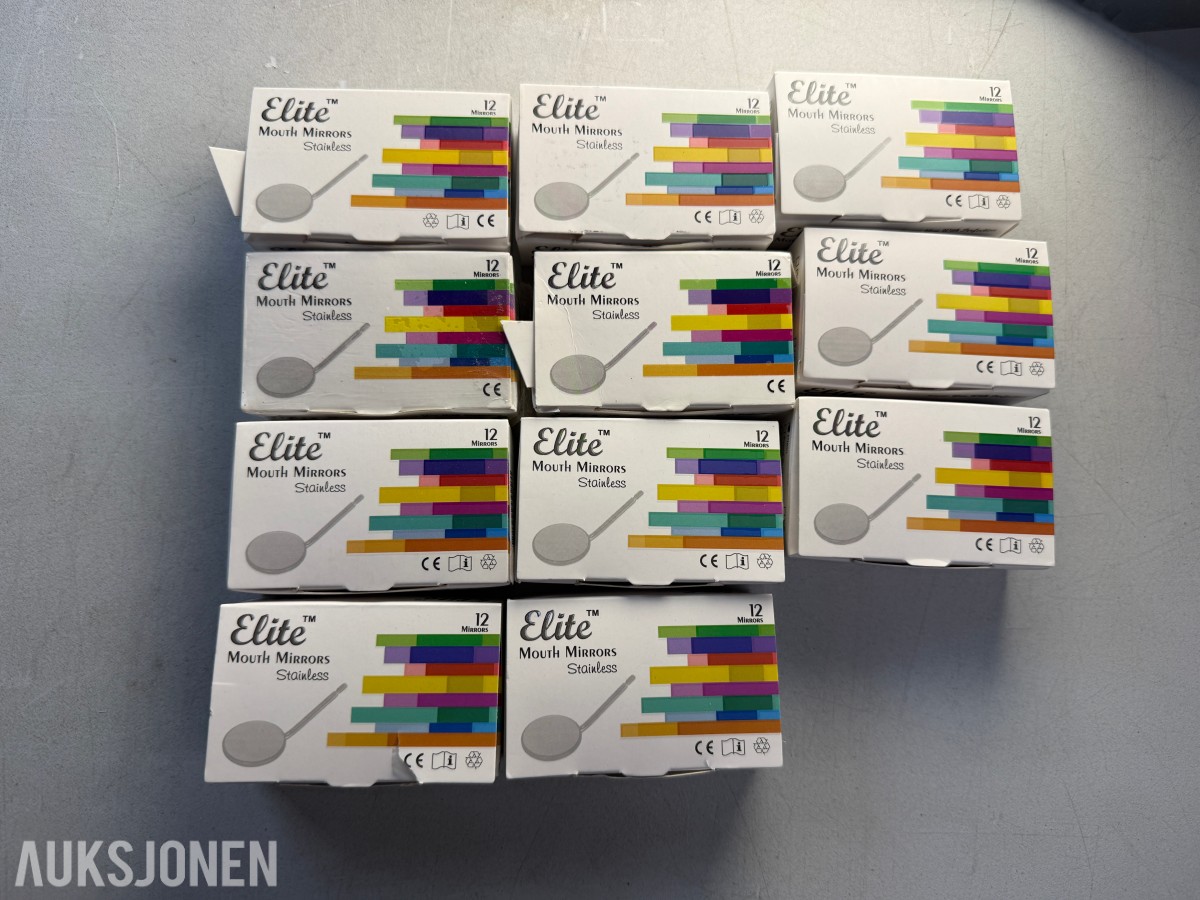 19 esker MedixDent Elite Mouth Mirrors - 228 tannlegespeil