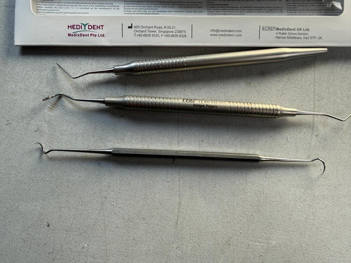 29 stk. MedixDent Elite tannlegeinstrumenter – Restaurering og kirurgi