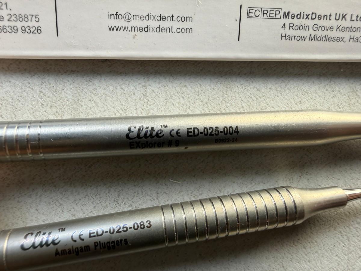 29 stk. MedixDent Elite tannlegeinstrumenter – Restaurering og kirurgi