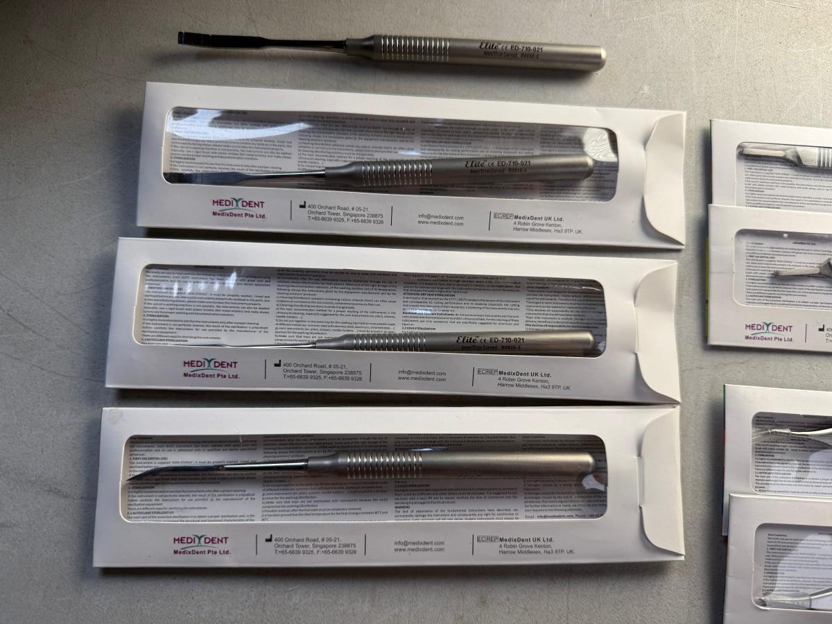 29 stk. MedixDent Elite tannlegeinstrumenter – Restaurering og kirurgi