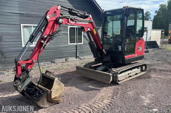 2022 Yanmar SV26 Minigraver - Pusseskuff /m tilt - Graveskuff - 1358 Timer