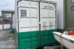 24 fots container med full sideåpning  – 48,7 m³ – Doble endedører