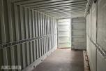 24 fots container med full sideåpning  – 48,7 m³ – Doble endedører