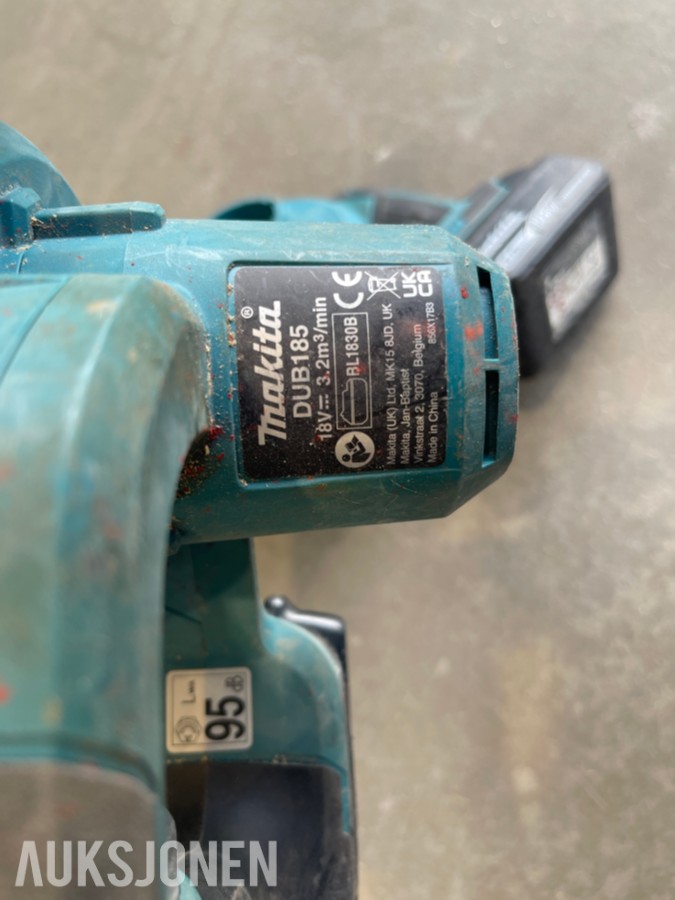 Stort parti Makita elektroverktøy, batterier og ladere