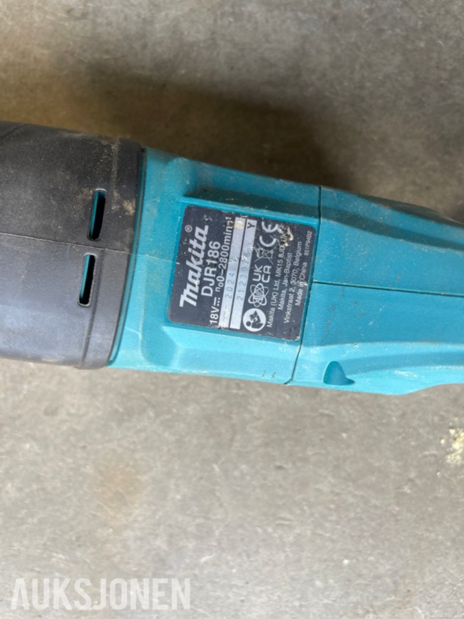 Stort parti Makita elektroverktøy, batterier og ladere