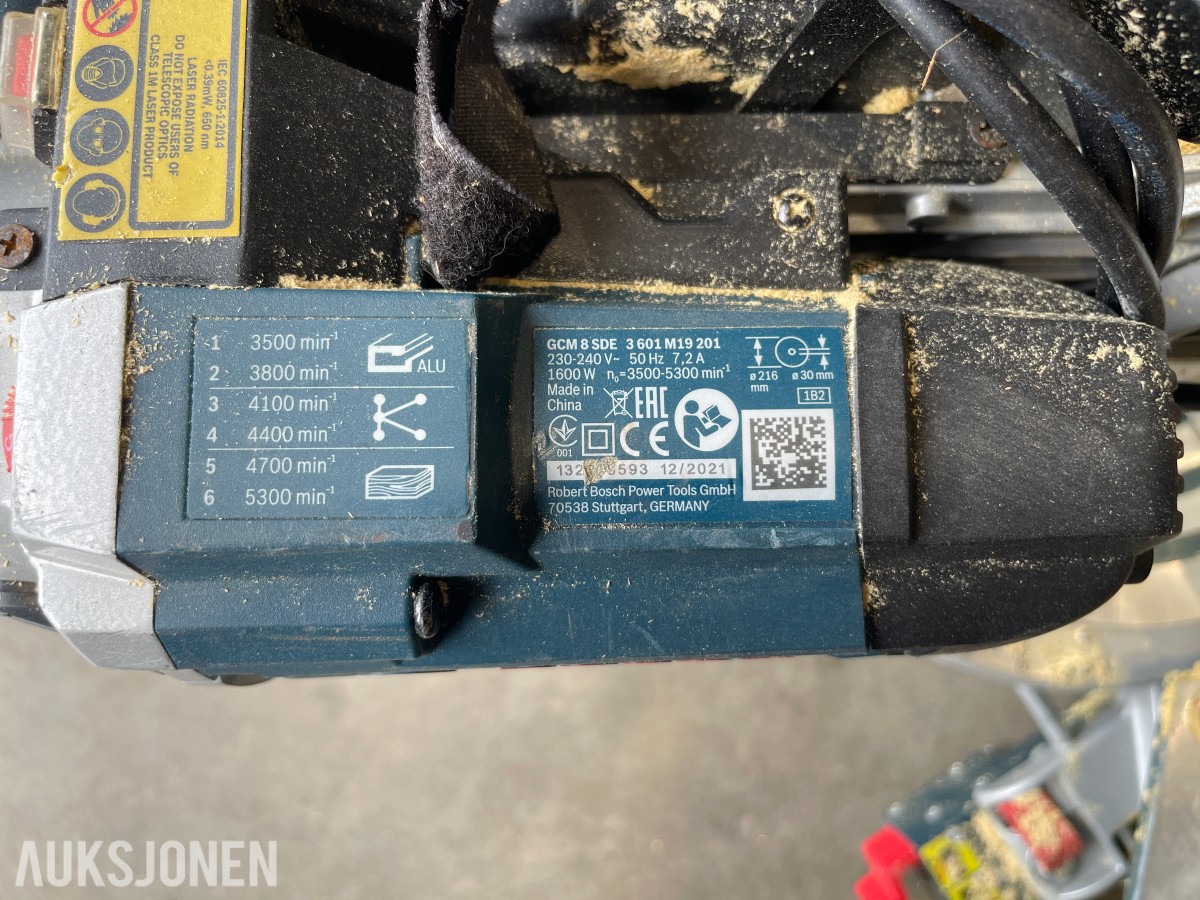Parti med Bosch Professional og Makita kapp-/gjærsager og elektroverktøy