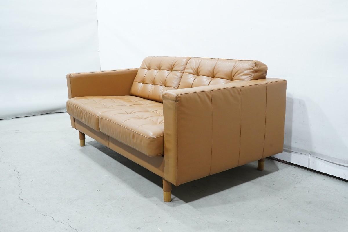 IKEA LANDSKRONA 2-seters sofa - gyllenbrun