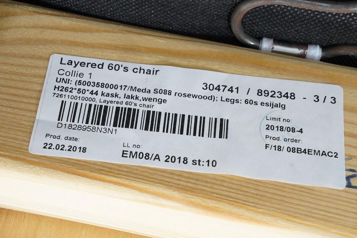 3 Layered 60’s Chair lenestoler med 3 Layered Footstool