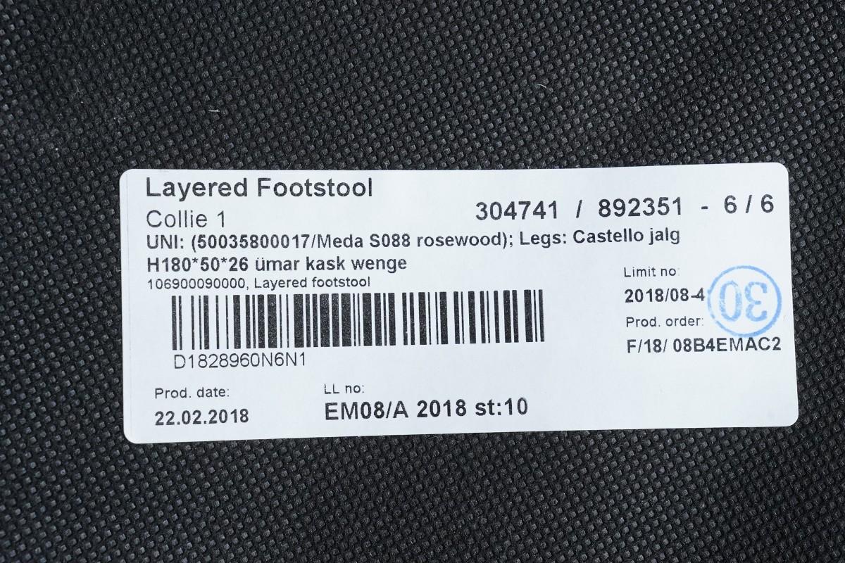 3 Layered 60’s Chair lenestoler med 3 Layered Footstool