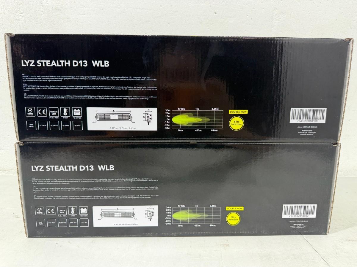 Lyzzpro Premium Stealth WLB LED-ekstralys