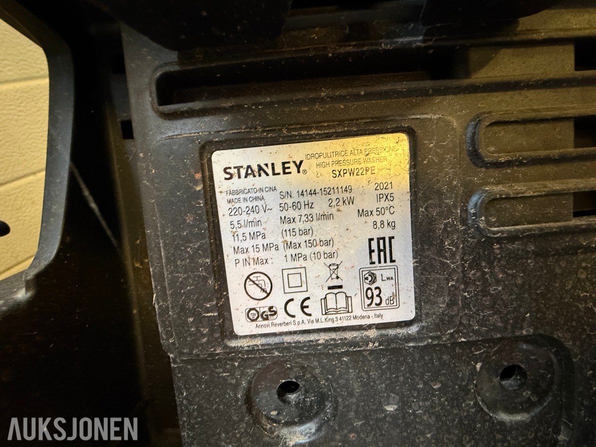 Parti med elektrisk verktøy og maskiner – Makita, Bosch, Stanley m.m.