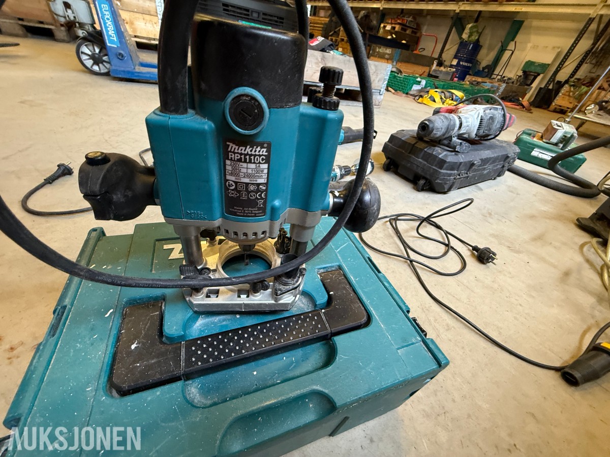 Parti med elektrisk verktøy og maskiner – Makita, Bosch, Stanley m.m.