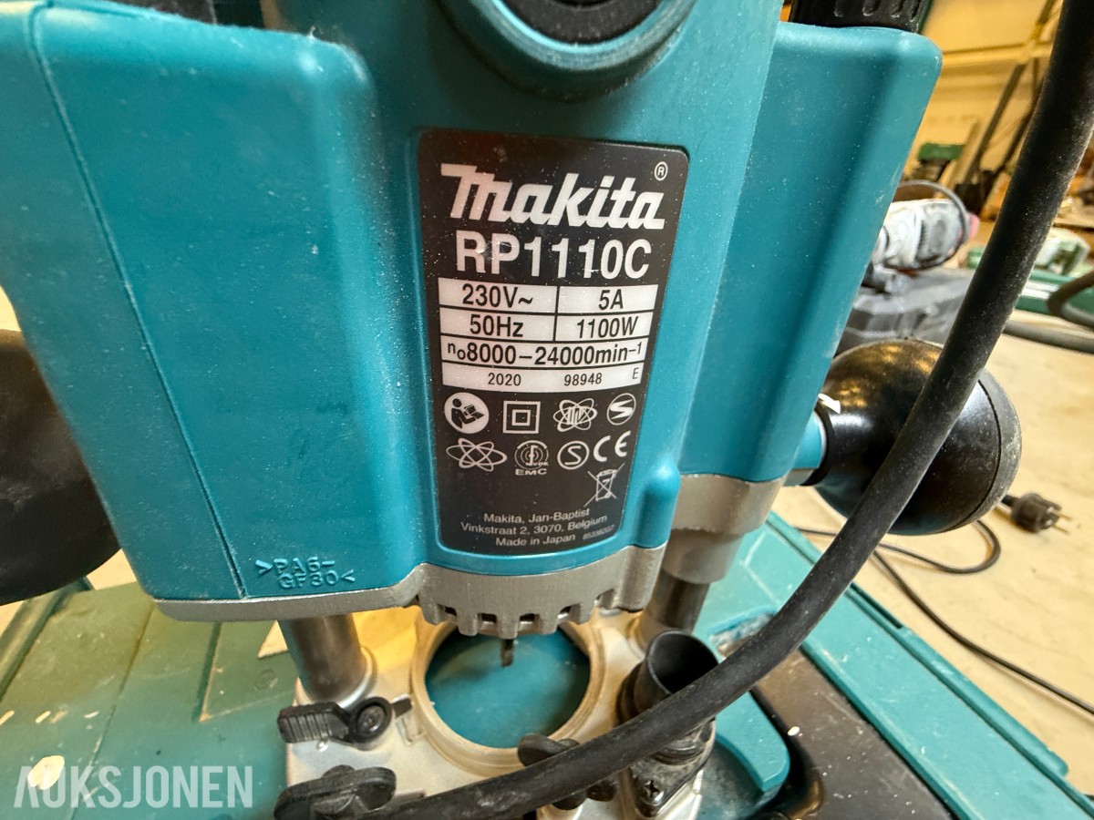 Parti med elektrisk verktøy og maskiner – Makita, Bosch, Stanley m.m.