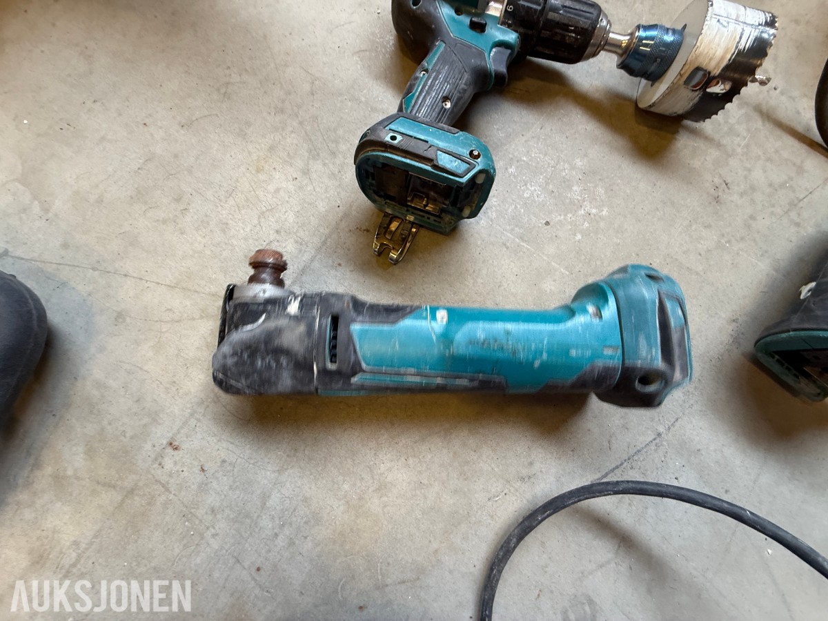 Parti med elektrisk verktøy og maskiner – Makita, Bosch, Stanley m.m.