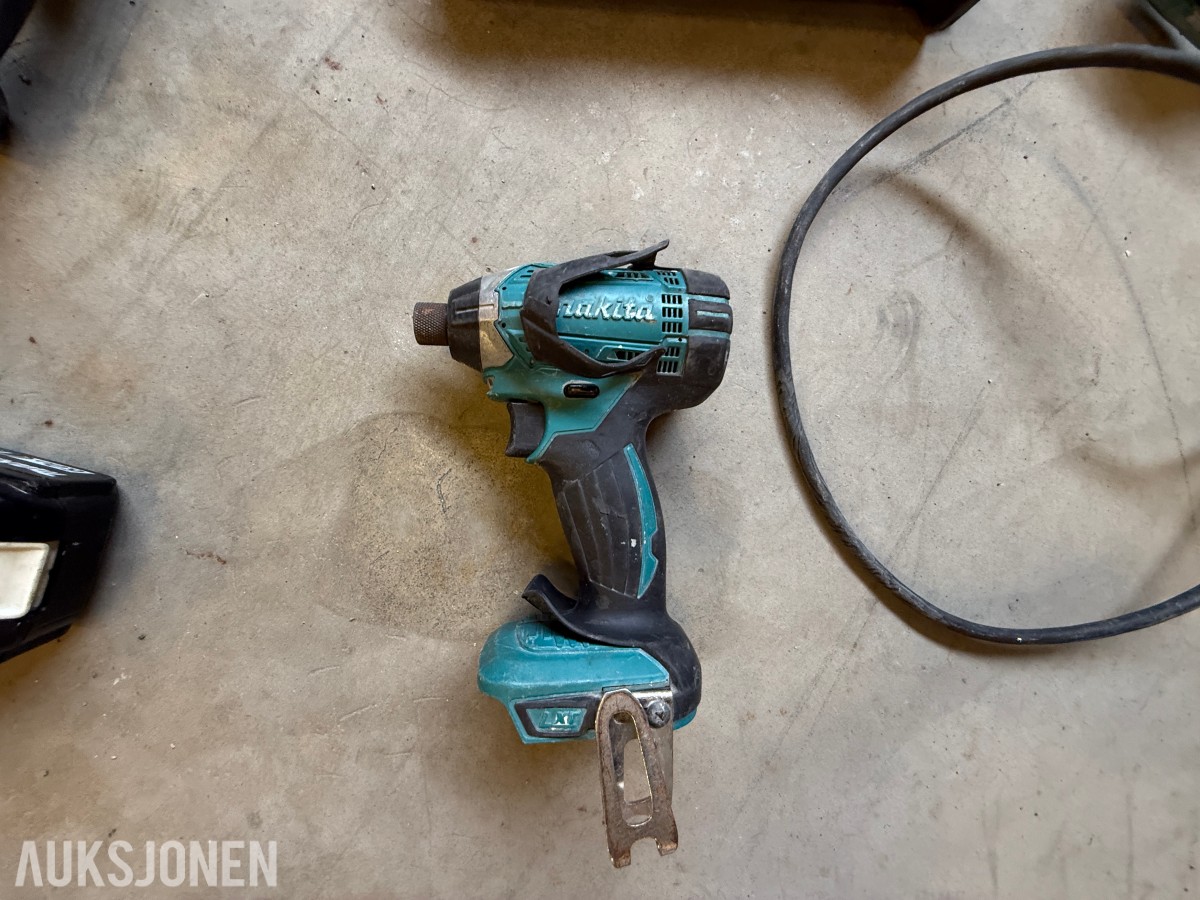 Parti med elektrisk verktøy og maskiner – Makita, Bosch, Stanley m.m.