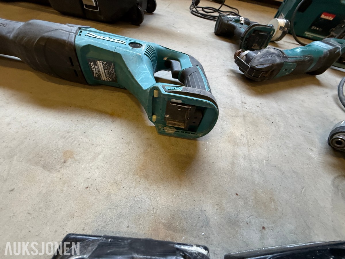 Parti med elektrisk verktøy og maskiner – Makita, Bosch, Stanley m.m.