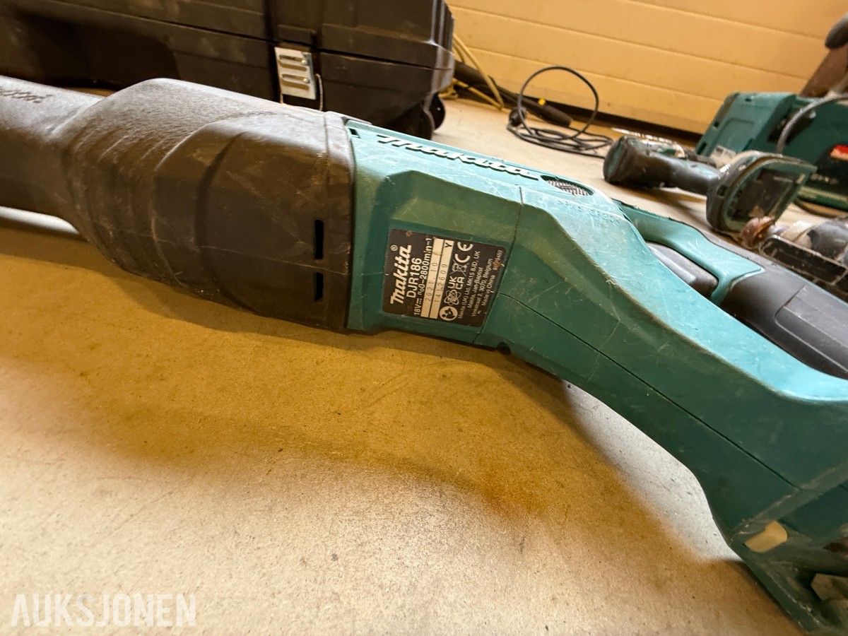 Parti med elektrisk verktøy og maskiner – Makita, Bosch, Stanley m.m.