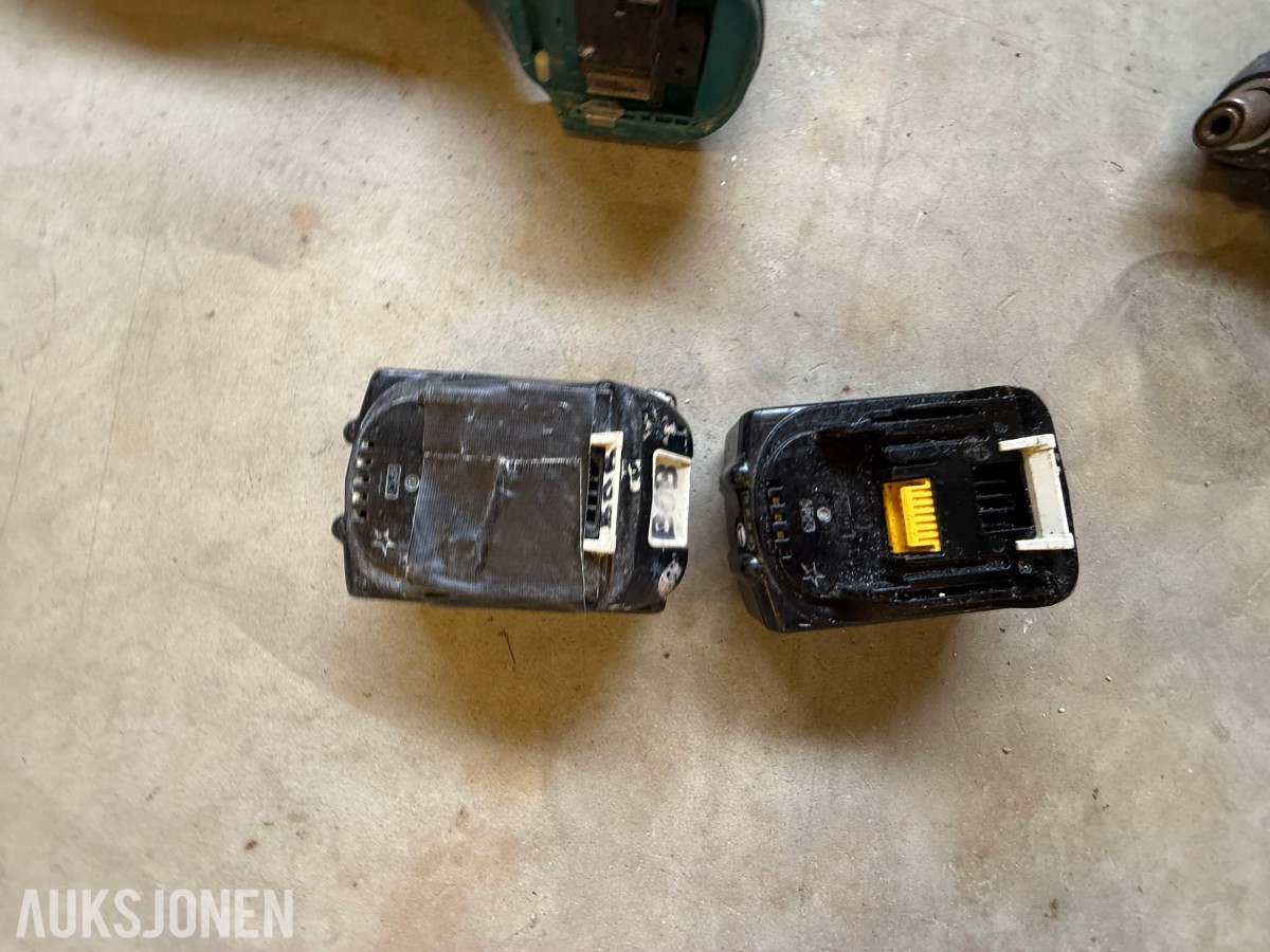 Parti med elektrisk verktøy og maskiner – Makita, Bosch, Stanley m.m.