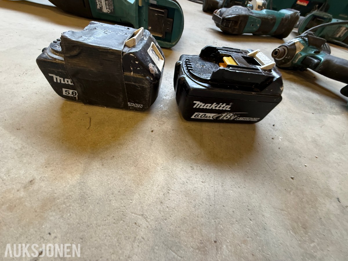 Parti med elektrisk verktøy og maskiner – Makita, Bosch, Stanley m.m.