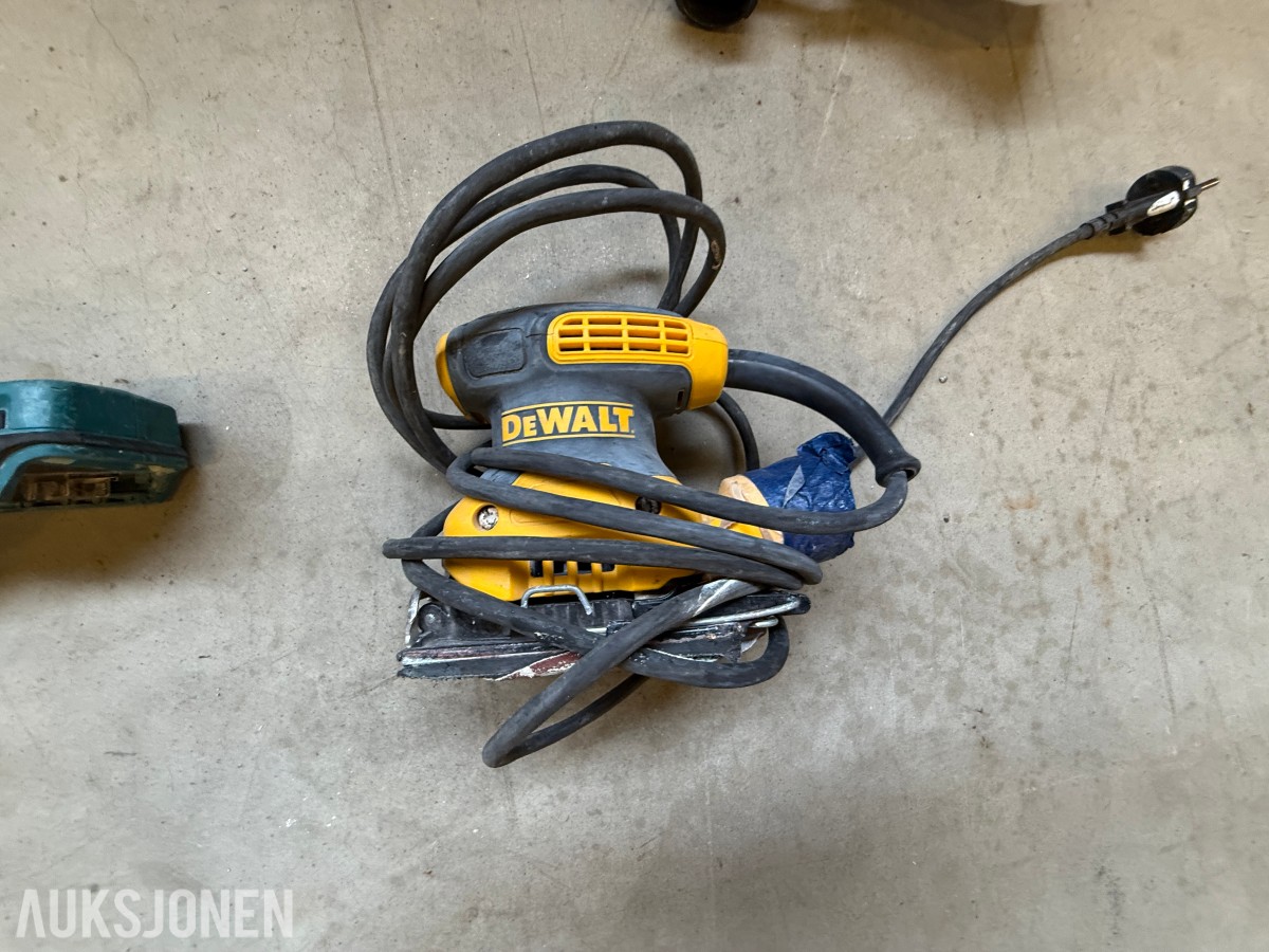 Parti med elektrisk verktøy og maskiner – Makita, Bosch, Stanley m.m.