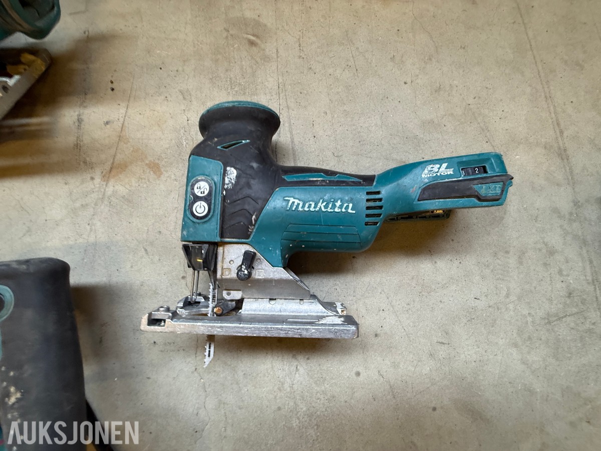 Parti med elektrisk verktøy og maskiner – Makita, Bosch, Stanley m.m.