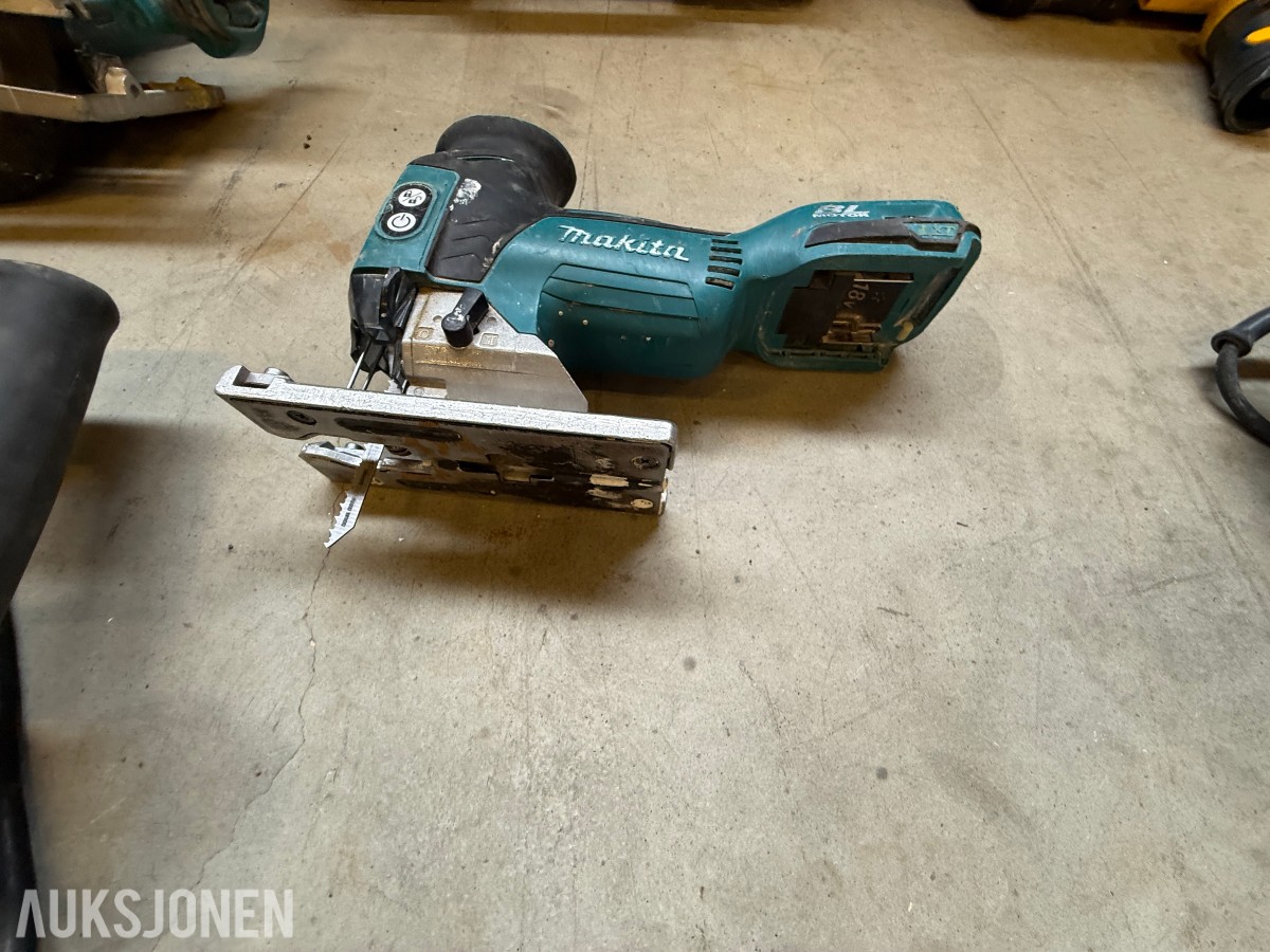 Parti med elektrisk verktøy og maskiner – Makita, Bosch, Stanley m.m.