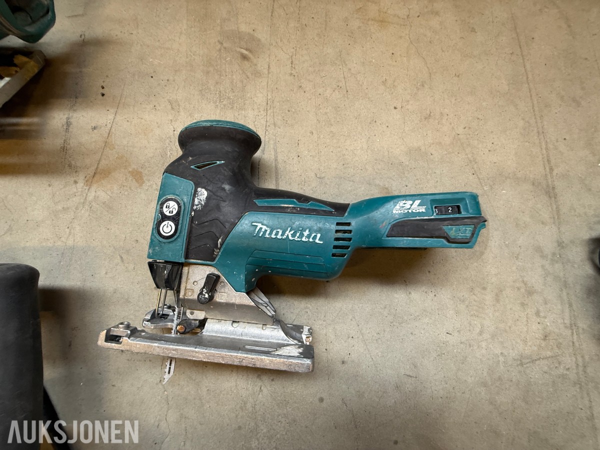 Parti med elektrisk verktøy og maskiner – Makita, Bosch, Stanley m.m.