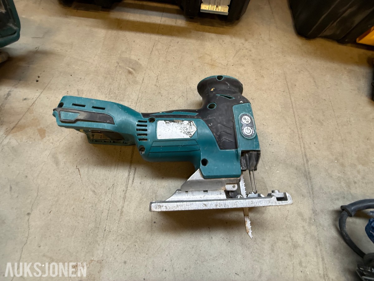 Parti med elektrisk verktøy og maskiner – Makita, Bosch, Stanley m.m.