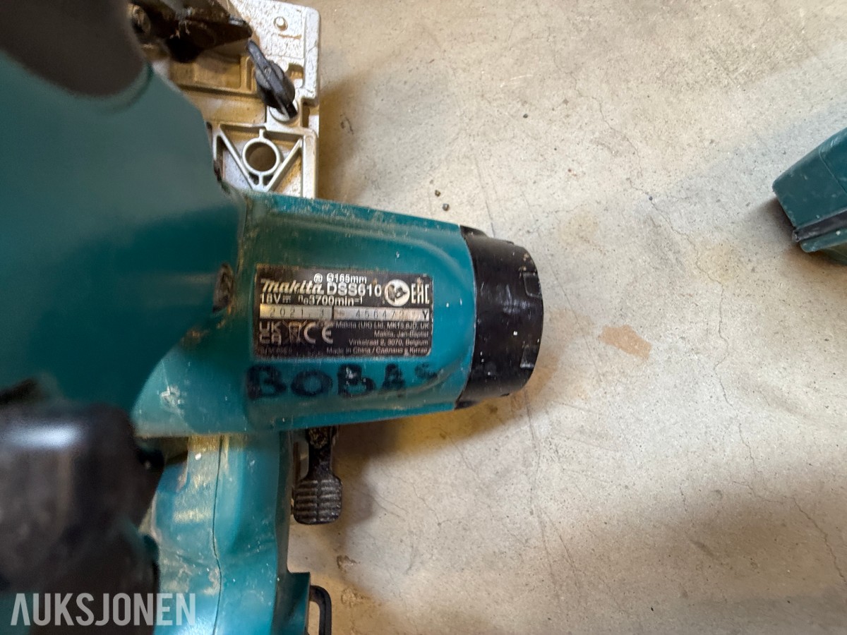 Parti med elektrisk verktøy og maskiner – Makita, Bosch, Stanley m.m.