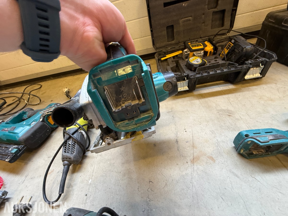Parti med elektrisk verktøy og maskiner – Makita, Bosch, Stanley m.m.