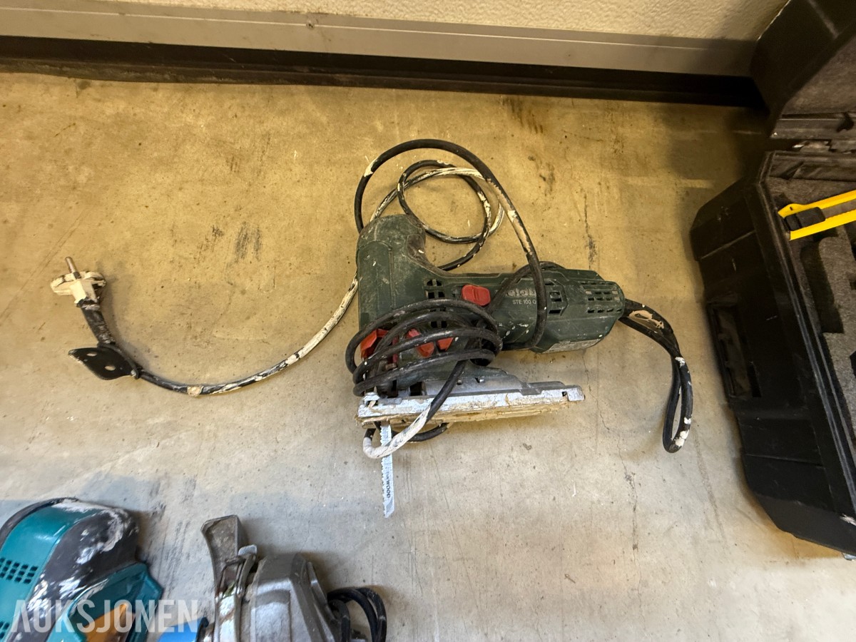 Parti med elektrisk verktøy og maskiner – Makita, Bosch, Stanley m.m.