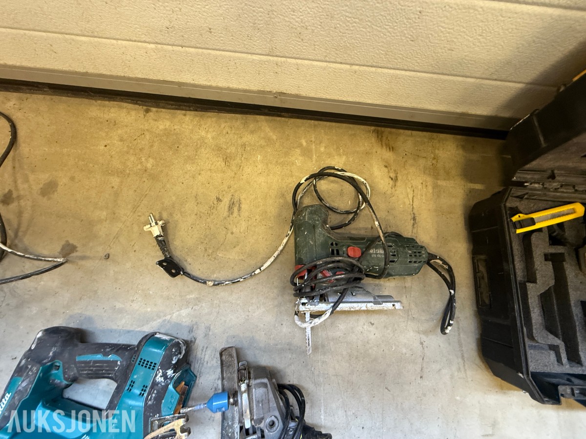 Parti med elektrisk verktøy og maskiner – Makita, Bosch, Stanley m.m.
