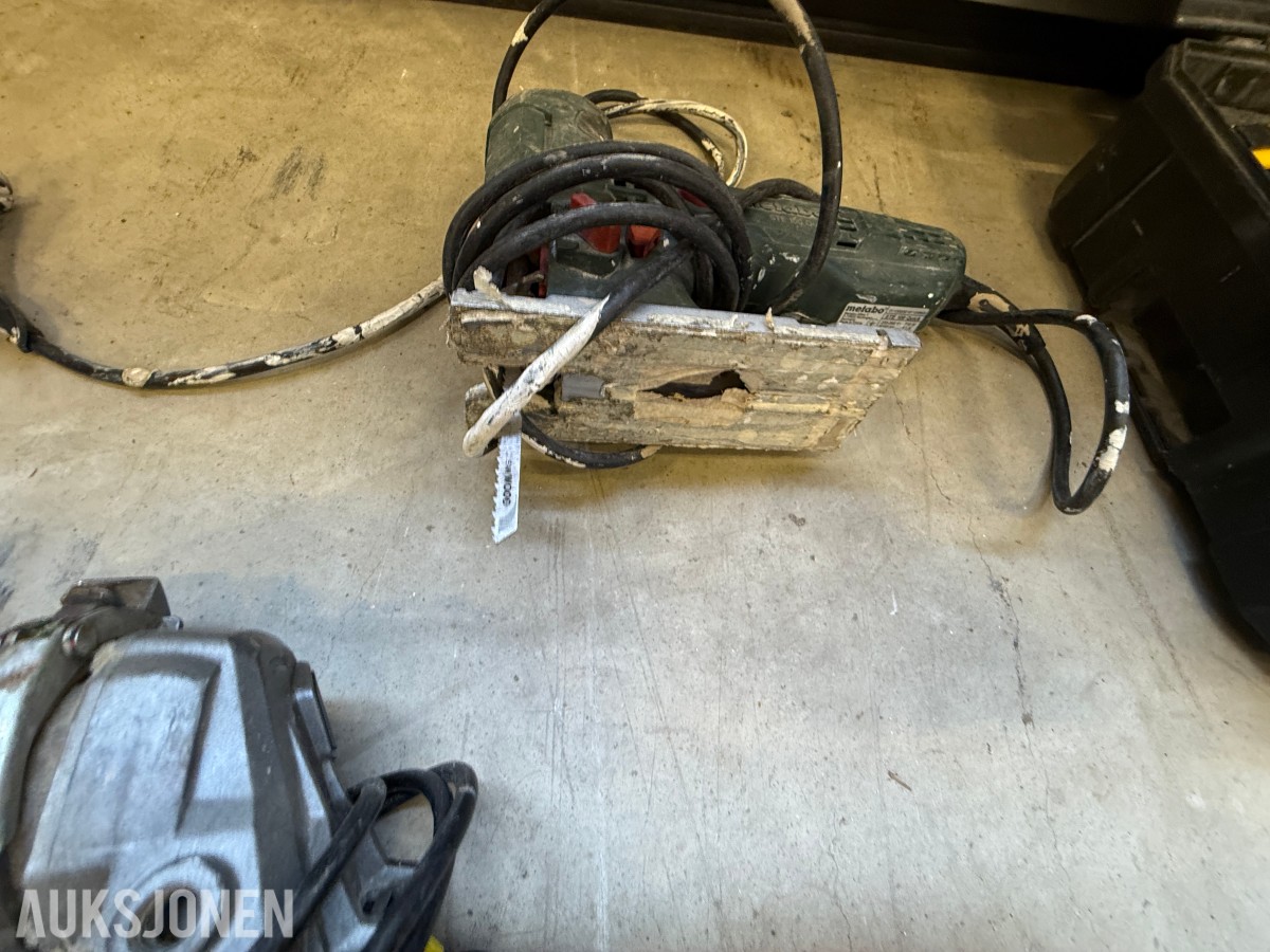 Parti med elektrisk verktøy og maskiner – Makita, Bosch, Stanley m.m.