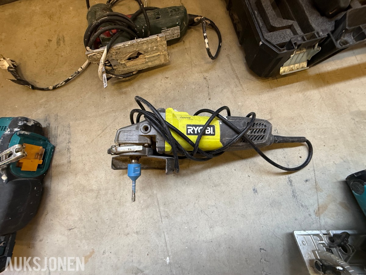 Parti med elektrisk verktøy og maskiner – Makita, Bosch, Stanley m.m.