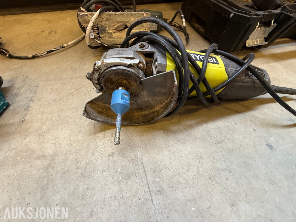 Parti med elektrisk verktøy og maskiner – Makita, Bosch, Stanley m.m.