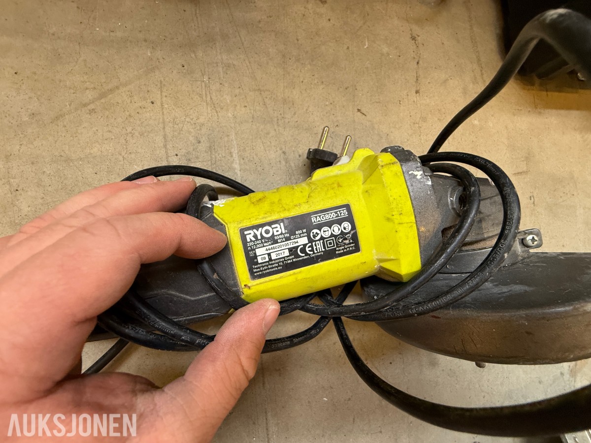 Parti med elektrisk verktøy og maskiner – Makita, Bosch, Stanley m.m.