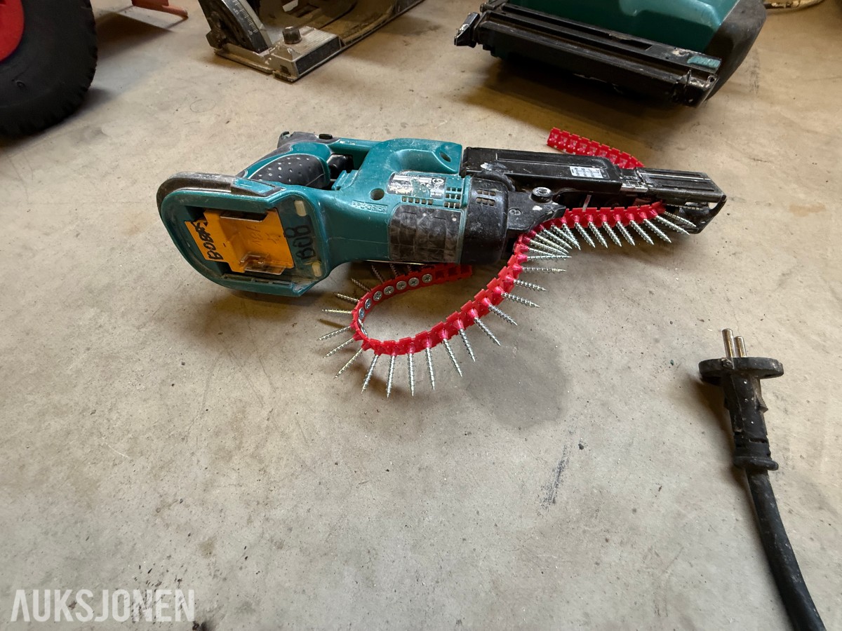 Parti med elektrisk verktøy og maskiner – Makita, Bosch, Stanley m.m.