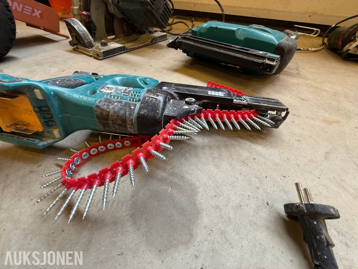 Parti med elektrisk verktøy og maskiner – Makita, Bosch, Stanley m.m.