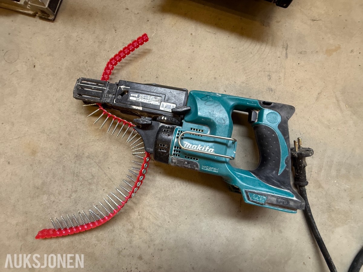 Parti med elektrisk verktøy og maskiner – Makita, Bosch, Stanley m.m.